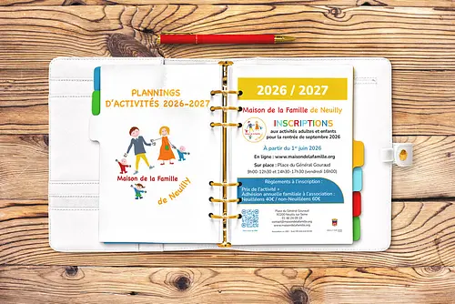 Plannings d'activités 2026-2027