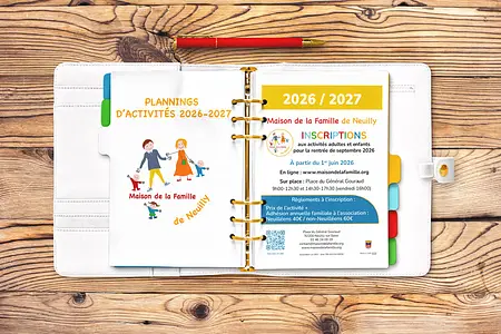 Plannings d'activités 2026-2027