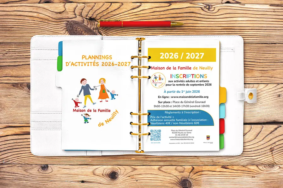 Plannings d'activités 2026-2027
